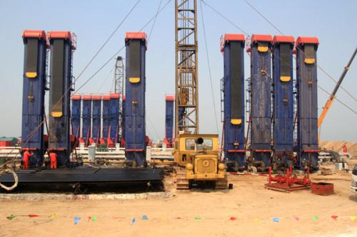 鏈條抽油機機架的振動時效處理