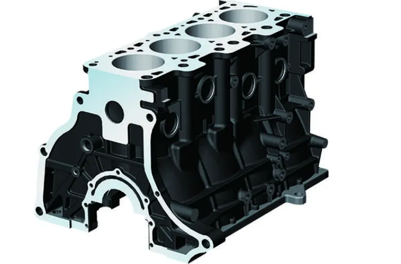 發(fā)動(dòng)機(jī)缸體切割法殘余應(yīng)力測(cè)試試驗(yàn)